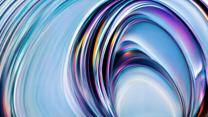 Wall Mural - abstract wallpaper with glowing plasma swirling lines, waves, shapes on neon background
