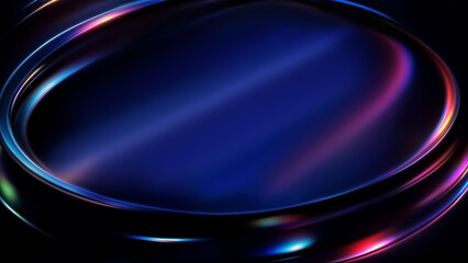 Wall Mural - abstract wallpaper with glowing 3d grid, waves, geometric square cube, reflective material glass, gl
