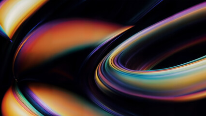 Wall Mural - abstract wallpaper with glowing plasma swirling lines, waves, shapes on neon background
