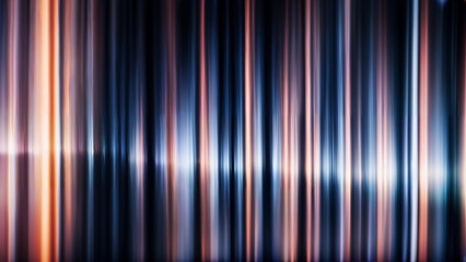 Wall Mural - abstract wallpaper with glowing 3d grid, waves, geometric square cube, reflective material glass, gl