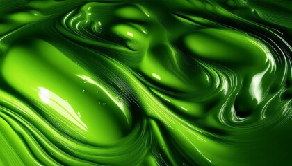 Poster - green slime background abstract fluid motion illustration ripple wave toxic venom evil