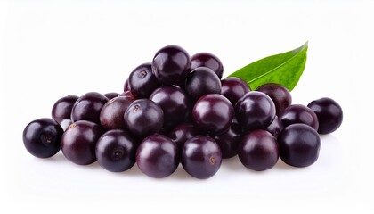 Poster - fresh acai fruit isolated on transparent white background