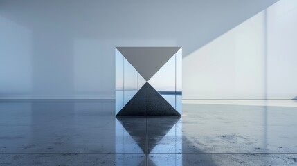 Poster - Abstract dimensions through reflections in unconventional surfaces