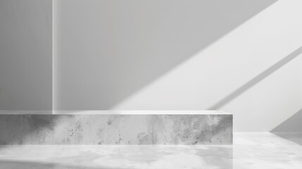 Wall Mural - gray concrete, Modern grey limestone texture background in white light polished empty wall paper. luxury gray concrete stone table top desk view concept grunge seamless marble, cement floor surface