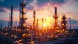 © Thares2020 - Modern Oil Refinery with Advanced Safety Protocols in Clean and Organized Industrial Landscape