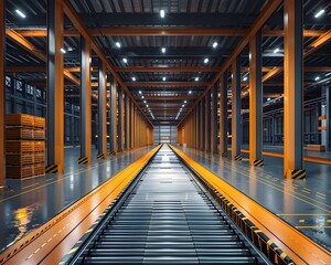 Poster - Smart Automated Logistics Hub with Advanced Sorting and Delivery Systems for Efficient Commerce