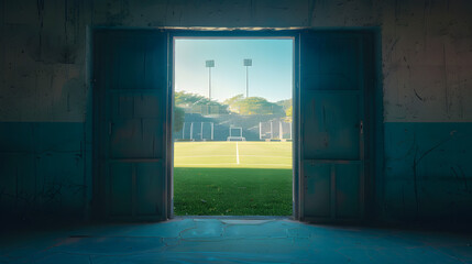 Sticker - Open Door Leading to Soccer Field