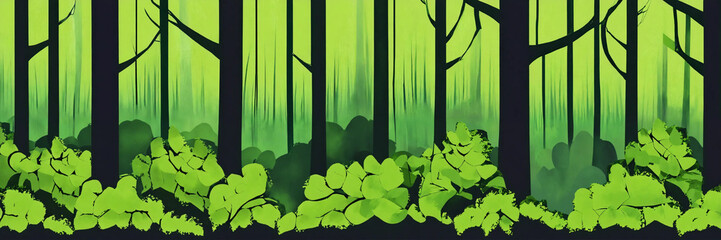 color Green forest background