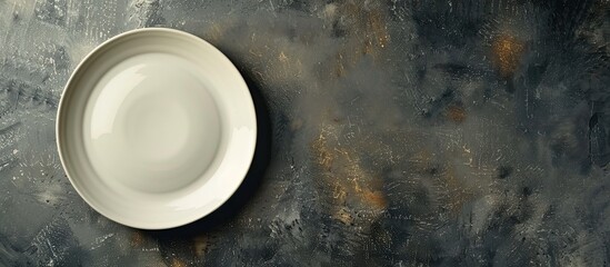 Poster - A plate with no food left creating a blank copy space image