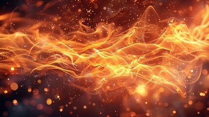 Aufkleber - Background of fire, magical, beautiful. Generative AI.