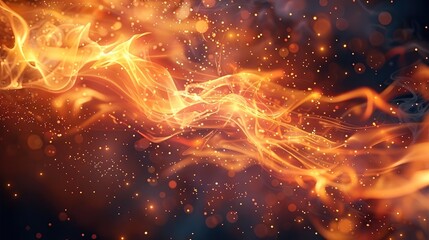 Aufkleber - Background of fire, magical, beautiful. Generative AI.