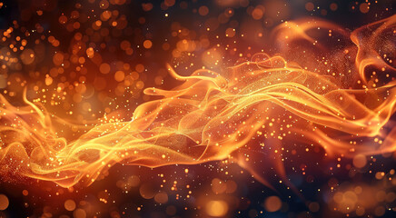Aufkleber - Background of fire, magical, beautiful. Generative AI.