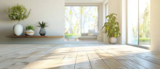 Aufkleber - Blurry interior background with copy space image