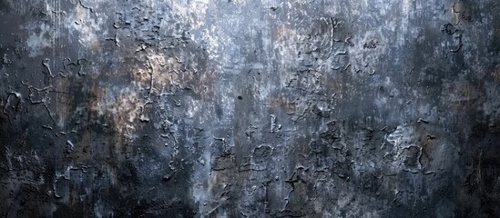 Leinwandbilder - Textured dark concrete wall with cement texture, perfect for interior design showcasing. Includes dark edges and space for adding text or images.