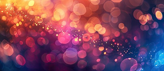 Poster - Abstract photograph background with chaotic lights in a mesmerizing blur, creating an artistic copy space image.