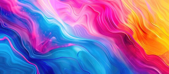 Poster - Vibrant art background with an abstract design, perfect as a backdrop with ample copy space image.