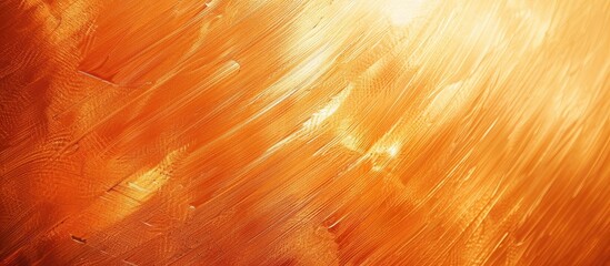 Aufkleber - Vibrant orange metallic background providing a unique texture for design purposes, featuring a shiny surface with copy space image.