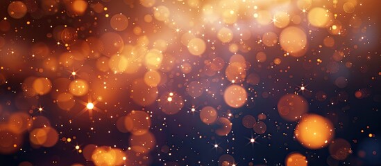Poster - Abstract holiday background with fireworks at New Year and copy space image.