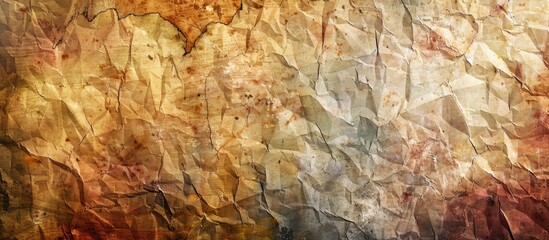 Poster - Utilize antique paper texture for art with a copy space image background.