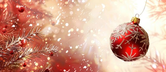 Aufkleber - New Year greeting card with a festive design and copy space image.