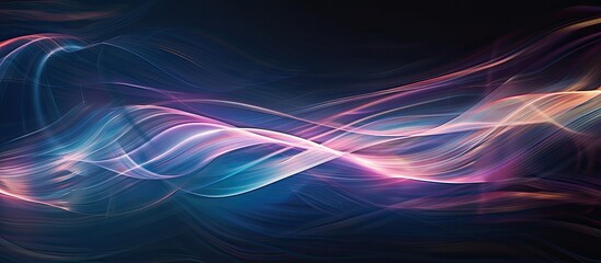 Poster - Intriguing and abstract light patterns suitable as a backdrop with copy space image.