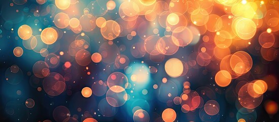 Aufkleber - Blurry background with abstract light bokeh, perfect as a copy space image.