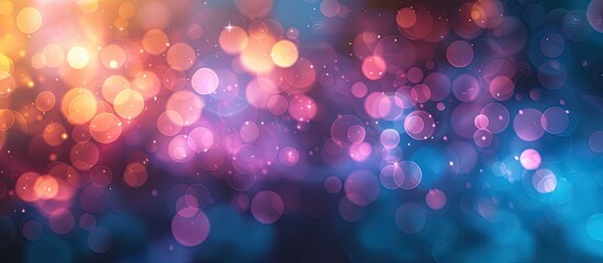 Poster - Abstract background with colorful blurred textures, featuring a blue light on the blur image with copy space.