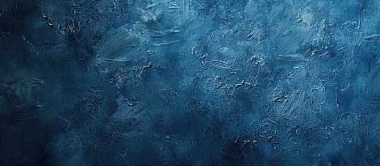 Aufkleber - Navy blue art wall background with a textured grunge design and space for text.