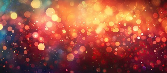 Aufkleber - Bokeh background with blurred glittering lights, ideal for Christmas, parties, and New Year concepts. Great for banners with copy space image.