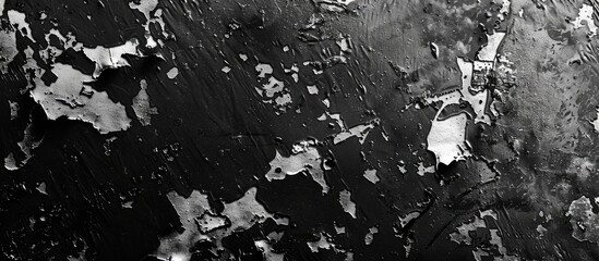 Poster - An abstract black and white textured pattern provides a versatile background for wallpapers, screensavers, brochures, presentations, and articles, with ample copy space for text.