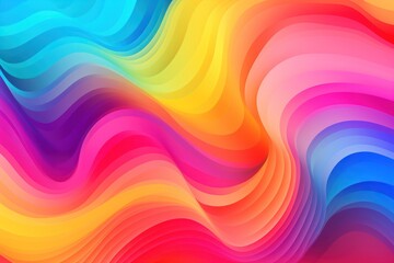 Canvas Print - Psychedelic abstract gradient backgrounds pattern purple.