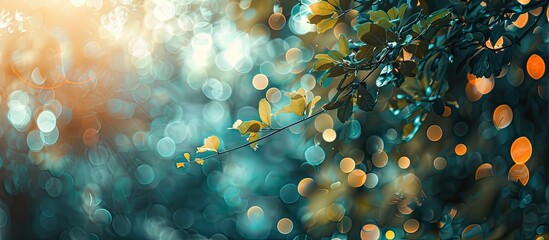 Aufkleber - Classic bokeh captured in a photograph with copy space image