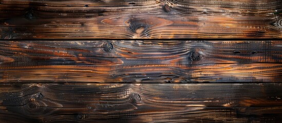 Wall Mural - Old brown wooden surface suitable for a background with copy space image