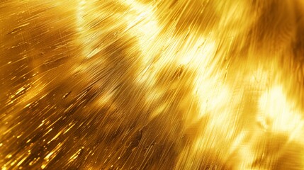 Poster - Photo of shiny golden yellow metal texture background