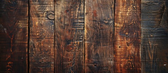 Aufkleber - Close up of a vintage wooden tabletop providing a textured background with ample copy space for images