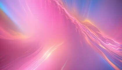 Wall Mural - Colorful pink waves of light and energy, creating a dynamic and mesmerizing visual effect