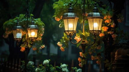 Canvas Print - lantern in the park