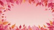 © Arceli - pink autumn leaves abstract background design