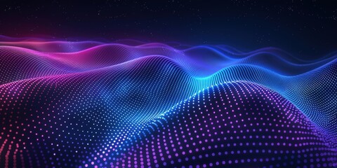 Poster - abstract digital landscape