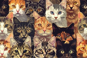 Naklejka na meble Backgrounds pattern animal mammal.