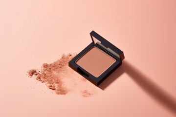 Poster - Eye shadow cosmetics powder person.