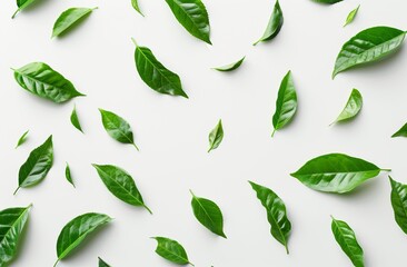 Isolated, dry, chopped green dill leaves, isolated on white background and texture, top view