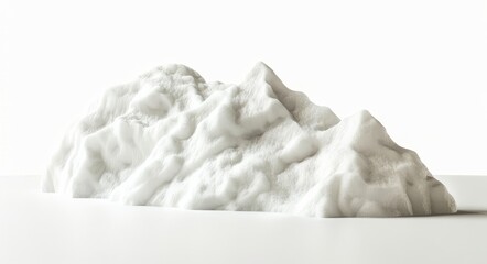 Poster - An isolated soap foam bubble on a white background, clipped to size