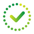 © Chikichirony - Load completed progress checkmark for design loading web vector