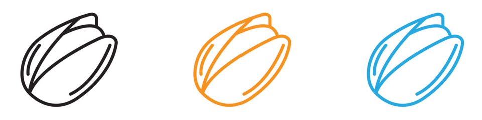 Poster - pistachio icon vector logo set collection for web app ui
