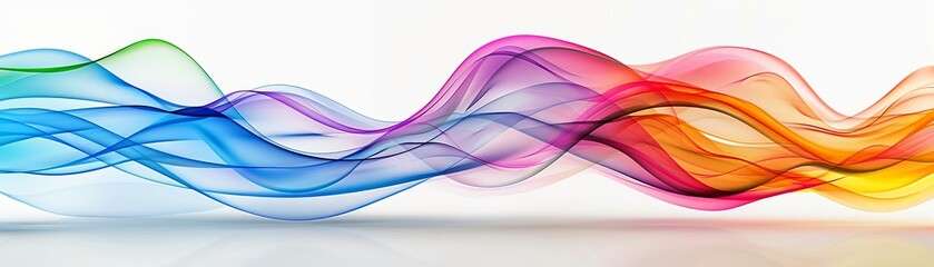 Abstract fluid color waves, motion and flow, artistic expression