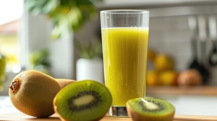 kiwi juice drink fresh beverage