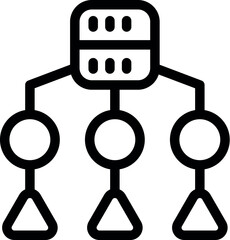Poster - Data exchange network is connecting devices through a central server, enabling seamless communication