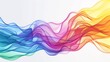 © spyrakot - Colorful LGBTQ+ Banner with Flowing Rainbow Waves for Design, Print, Card, or Poster