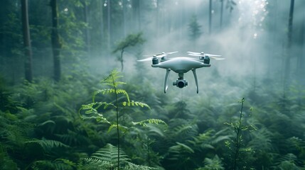 Poster - Drone Assisting in Wildlife Conservation and Endangered Species Tracking from Aerial Perspective in Misty Forest Landscape